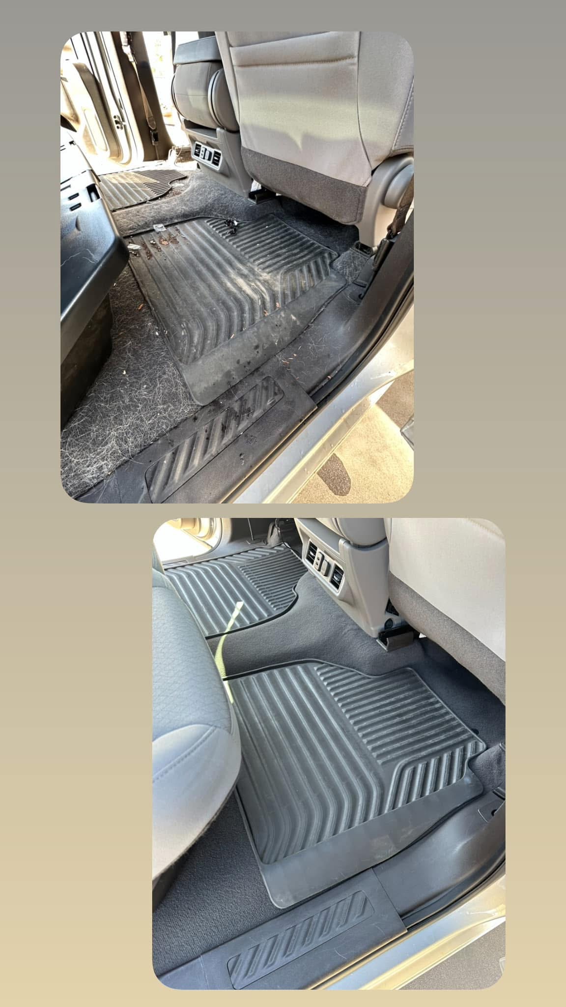Rear floor cleaning before and after Kingman AZ